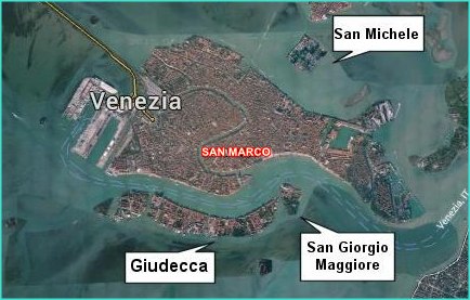 Carte de Venise en Italie par Photos Voyages Céline